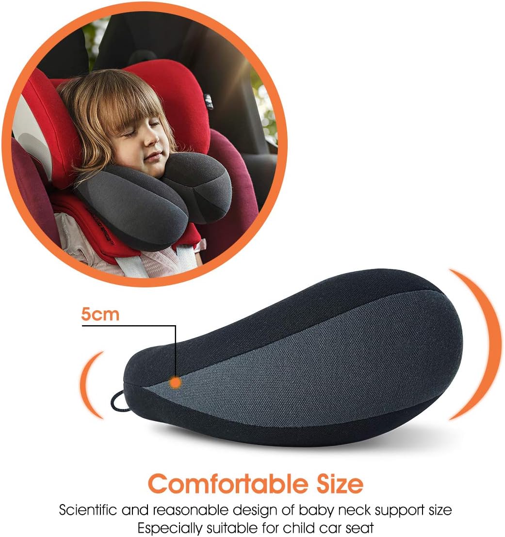 INFANZIA Kids Chin Supporting Travel Neck Pillow, Helps Support Head and Neck, Comfortably Designed