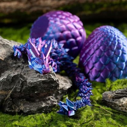 Easter Eggs Gifts for Kids, 3D Printed Dragon in Egg Easter Basket Stuffers Easter Toys for Kids