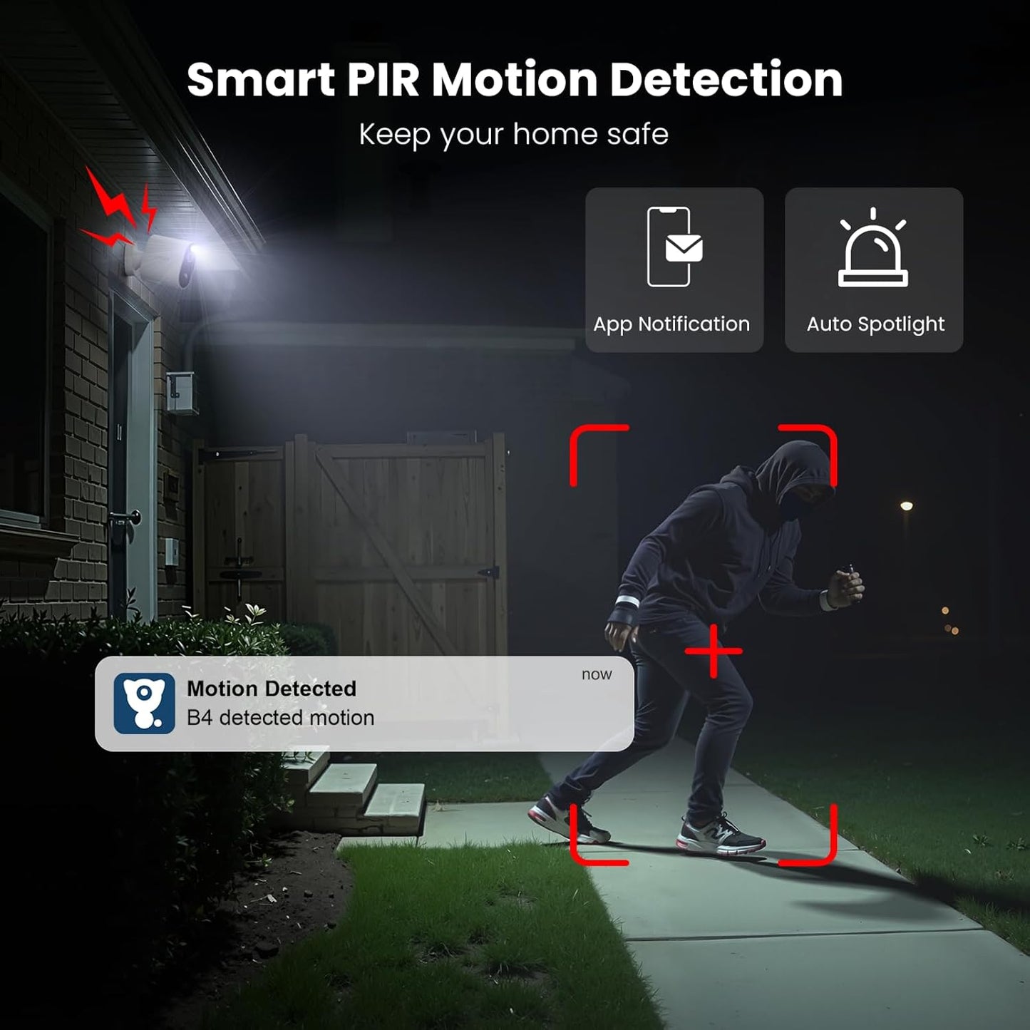 litokam Security Cameras Wireless Outdoor, 2K Battery Powered Outdoor Camera Wireless with Full