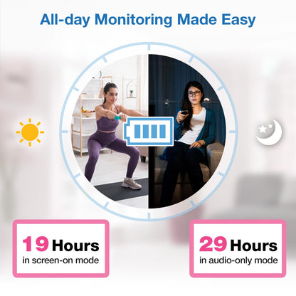 VTech Baby Monitor No WiFi – 19Hr Video Battery, 1000ft Range, Night Vision, Two-Way Talk