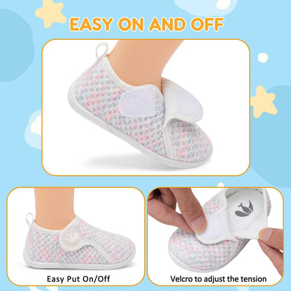 FEETCITY Toddler Walking Shoes Slip On Toddler Shoes Boys Girls Kids Sports Sneakers Casual School