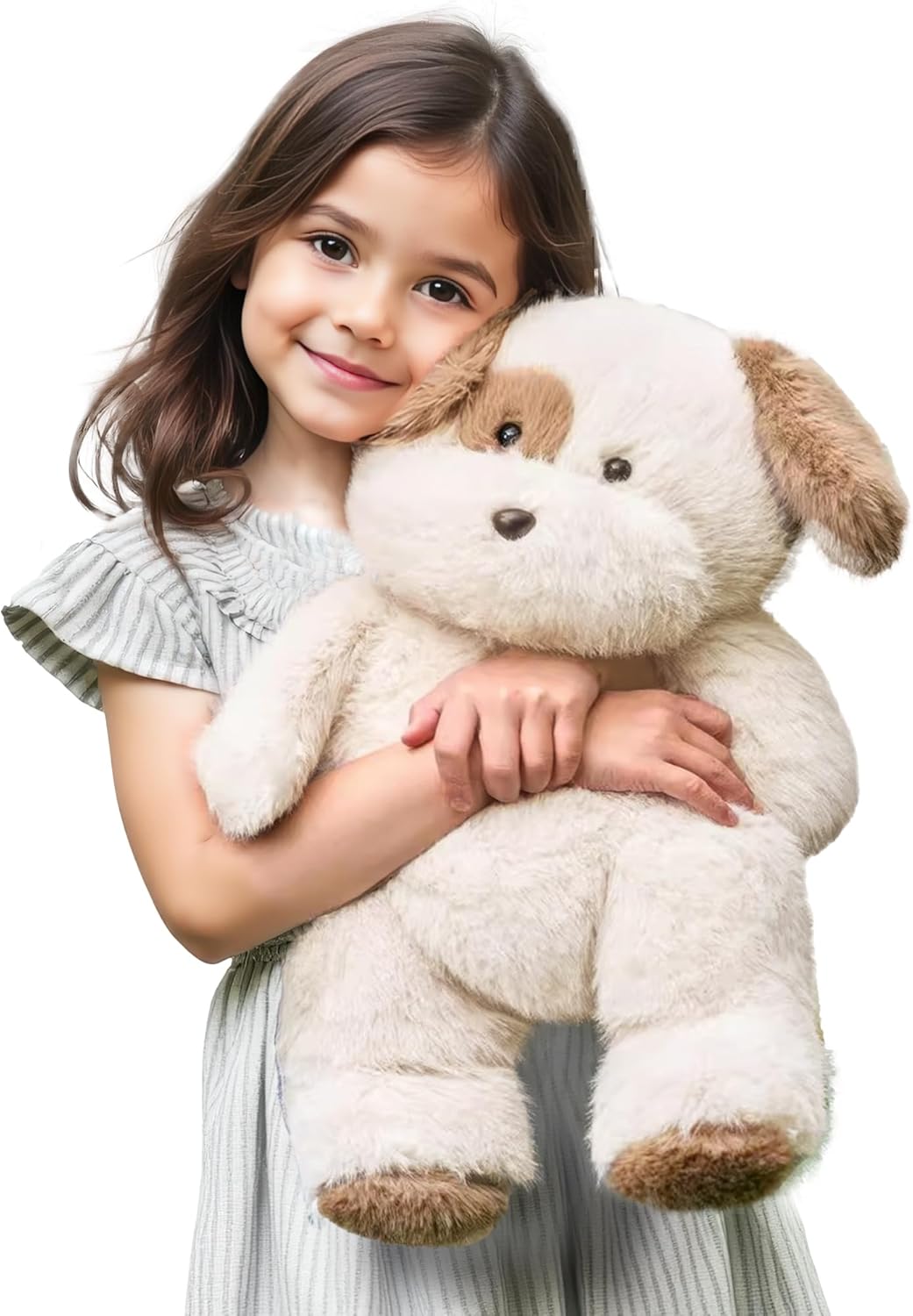iPlay, iLearn Dog Stuffed Animal, Soft Plush Baby Toy, Infant 18" Big Cute Fluffy Puppy Toy, Ultra