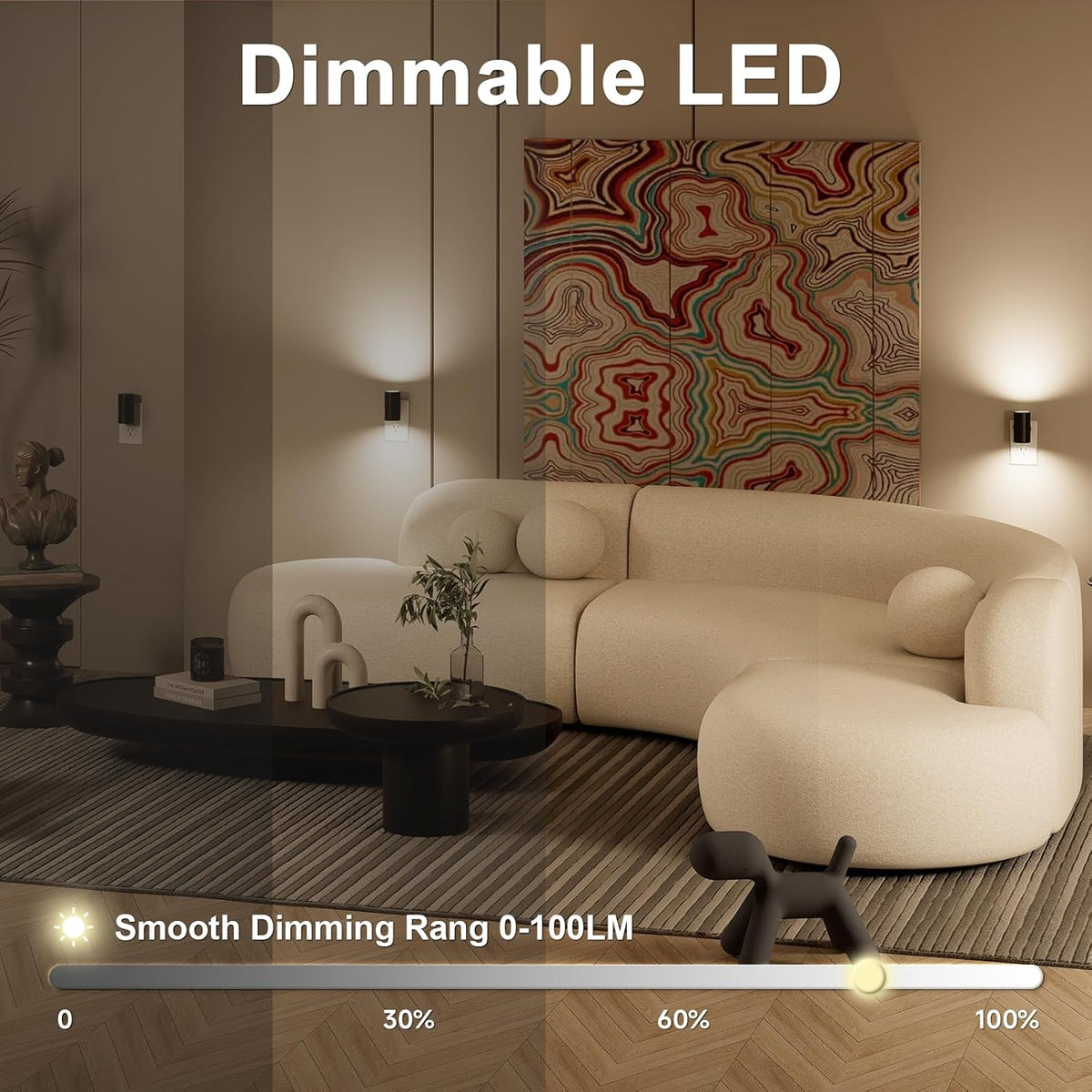 NIORSUN Night Lights Plug Into Wall,Plug in Night Light with 3 Light Modes,Ultra-Slim Design,Dusk