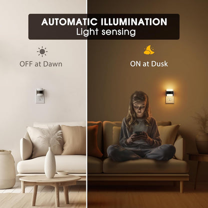 Night Light, Night Lights Plug into Wall, LED Nightlight for Kids & Adults, 3CCT Adjustable