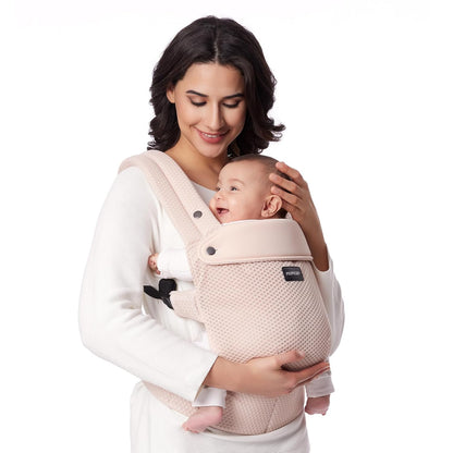Momcozy Breathable Mesh Baby Carrier, Ergonomic and Lightweight Infant Carrier for 7-44lbs with