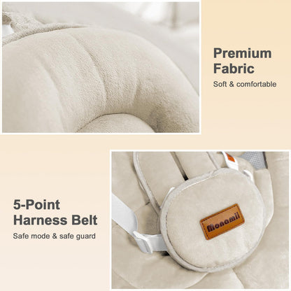 Monamii Baby Swings for Infants, Bluetooth Infant Swing with Music Speaker