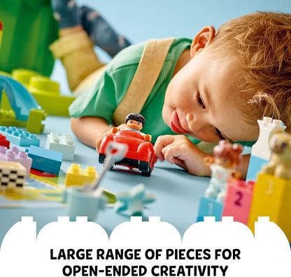 LEGO DUPLO Classic Deluxe Brick Box 10914 Starter Set - Features Storage Box, Bricks, Duplo
