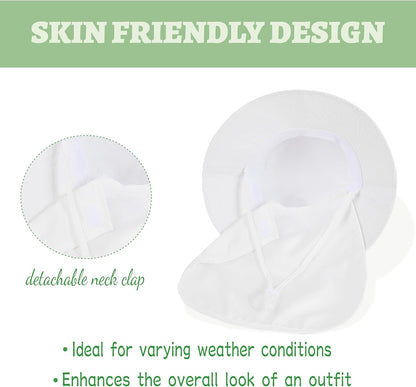 Baby Sun Hat Toddler Bucket Hats with Removable Neck Flap for Boys Girls Kids with Wide Brim Summer