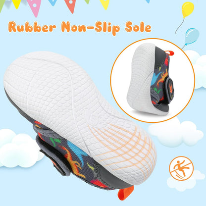 FEETCITY Baby First Walking Shoes Boys Girls Infant Sneakers Crib Shoes Breathable Lightweight Slip