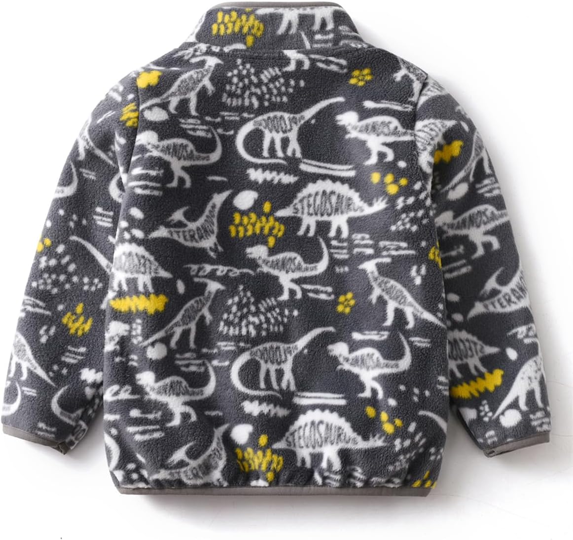 Kids Printed Polar Fleece Jacket Toddler Baby Boys Girls Autumn Winter Warm Sherpa Lining Outerwear