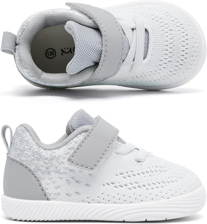 MORENDL Toddler Sneakers Baby Boys & Girls Barefoot Shoes Lightweight Breathable Walking Running