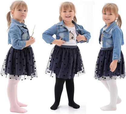EPEIUS Baby Girl Tights Thick Cable Knit Leggings Stockings Cotton Pantyhose for Newborn Infant