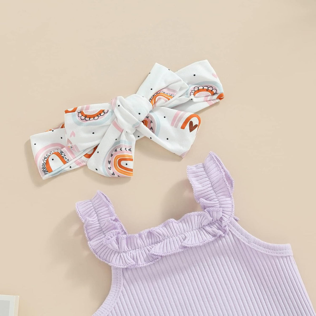 fhutpw Baby Girl Clothes Summer Cute Outfits 3 6 12 18 Months Spaghetti Strap Romper & Floarl