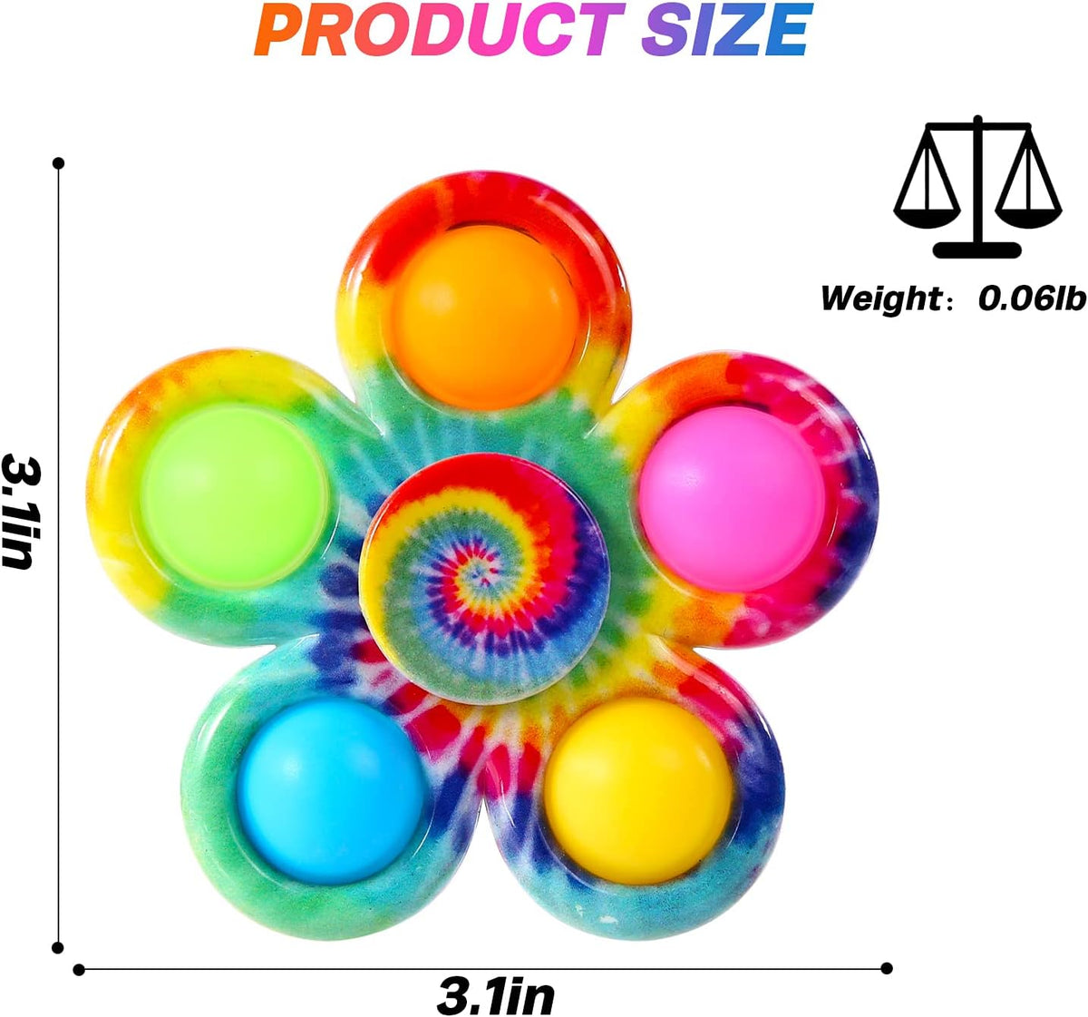 Fidget Spinner Bulk 4 Pack, Sensory Fidget Toys for Kids Adults, Fidget Spinners Anxiety Stress