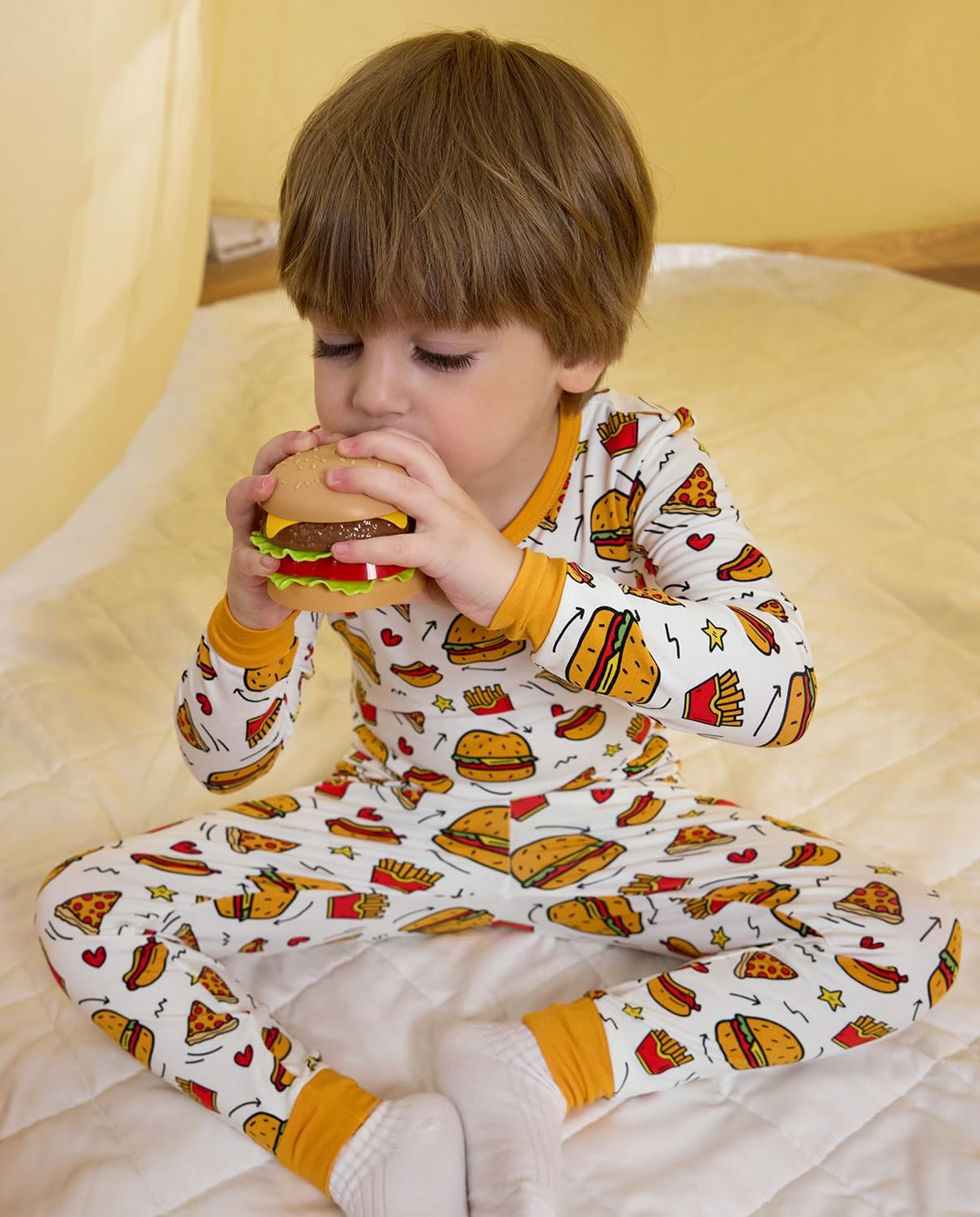 Bamboo Viscose Toddler Pajamas Boys Girls Baby 12M-8Y Pjs Sets Kids 2pcs Snug fit Long-Sleeve