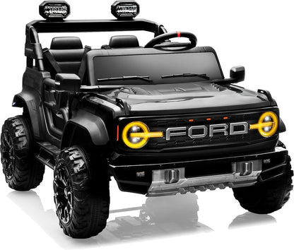24V Ride on Toys for Big Kids, Licensed Ford Bronco Raptor Electric Car 2 Seater with Remote
