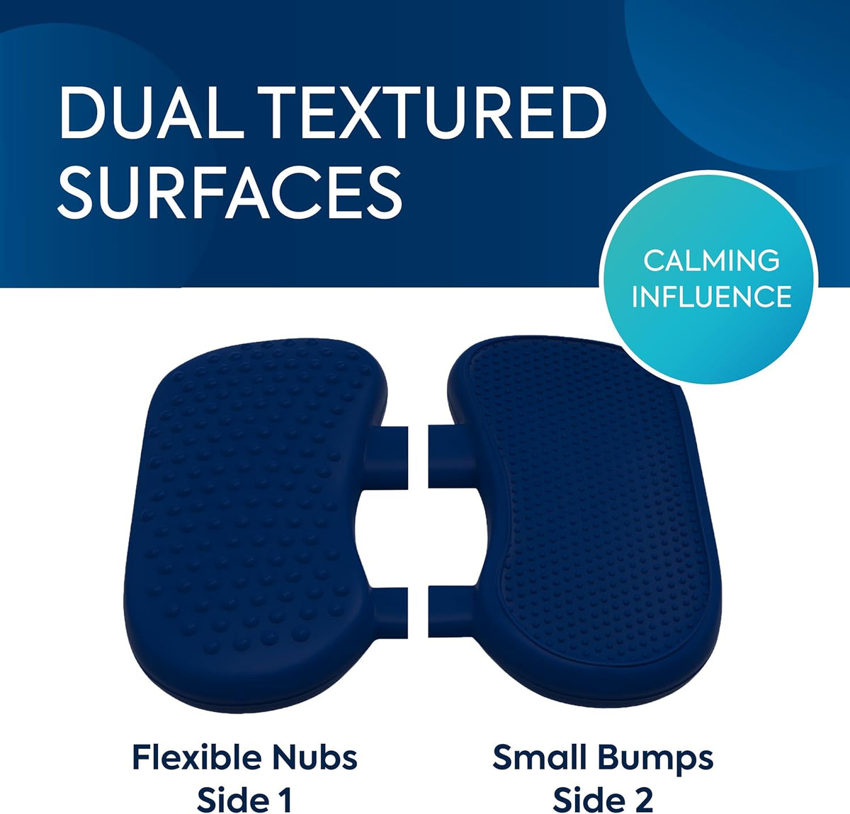 Bouncyband Wiggle Feet, Dark Blue, 1 Pack – Sensory Foot Cushion Quietly Facilitates Movement to