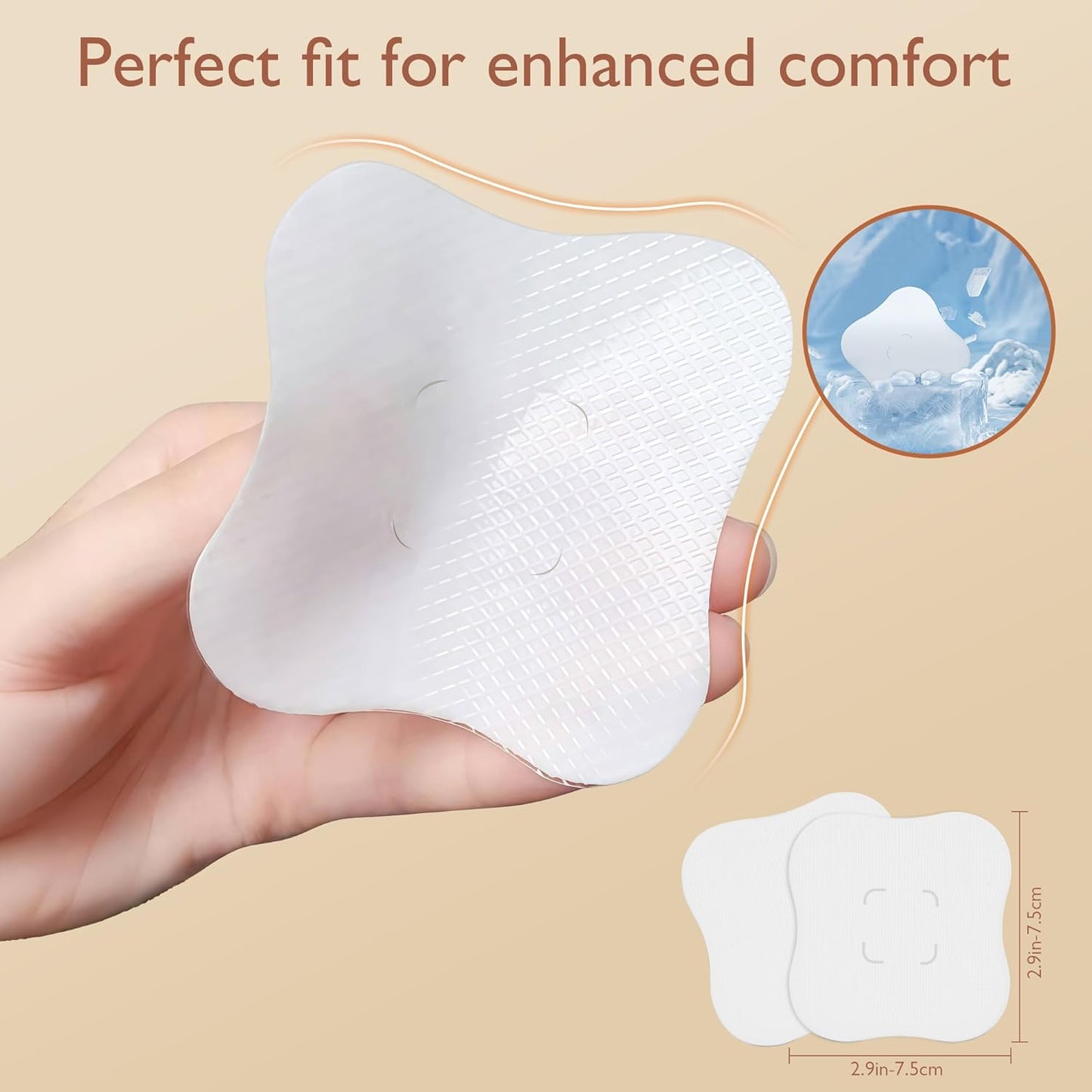 Cooling Nipple Pads for Breastfeeding: Hydrogel Gel Pad Instant Cooling Relief | Promotes Healing
