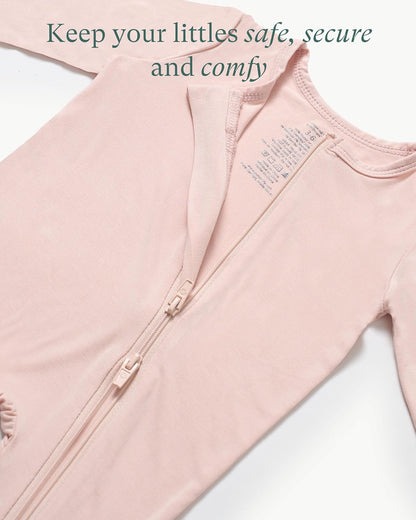 Baby Zipper Footie Pajamas, Supersoft Bamboo Rayon Baby Footed Pjs Boy Girl 0-3-6-9-18-24 Month