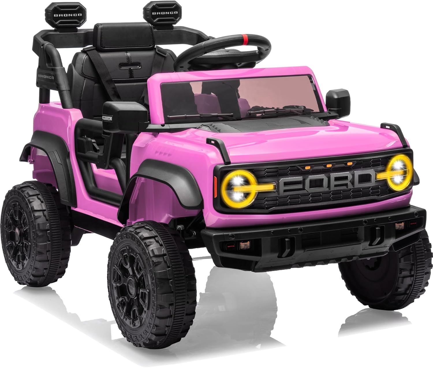 12V Electric Ride on Toys for Toddler, Ford Bronco Raptor Kids Ride on Car with Remote Control, 12