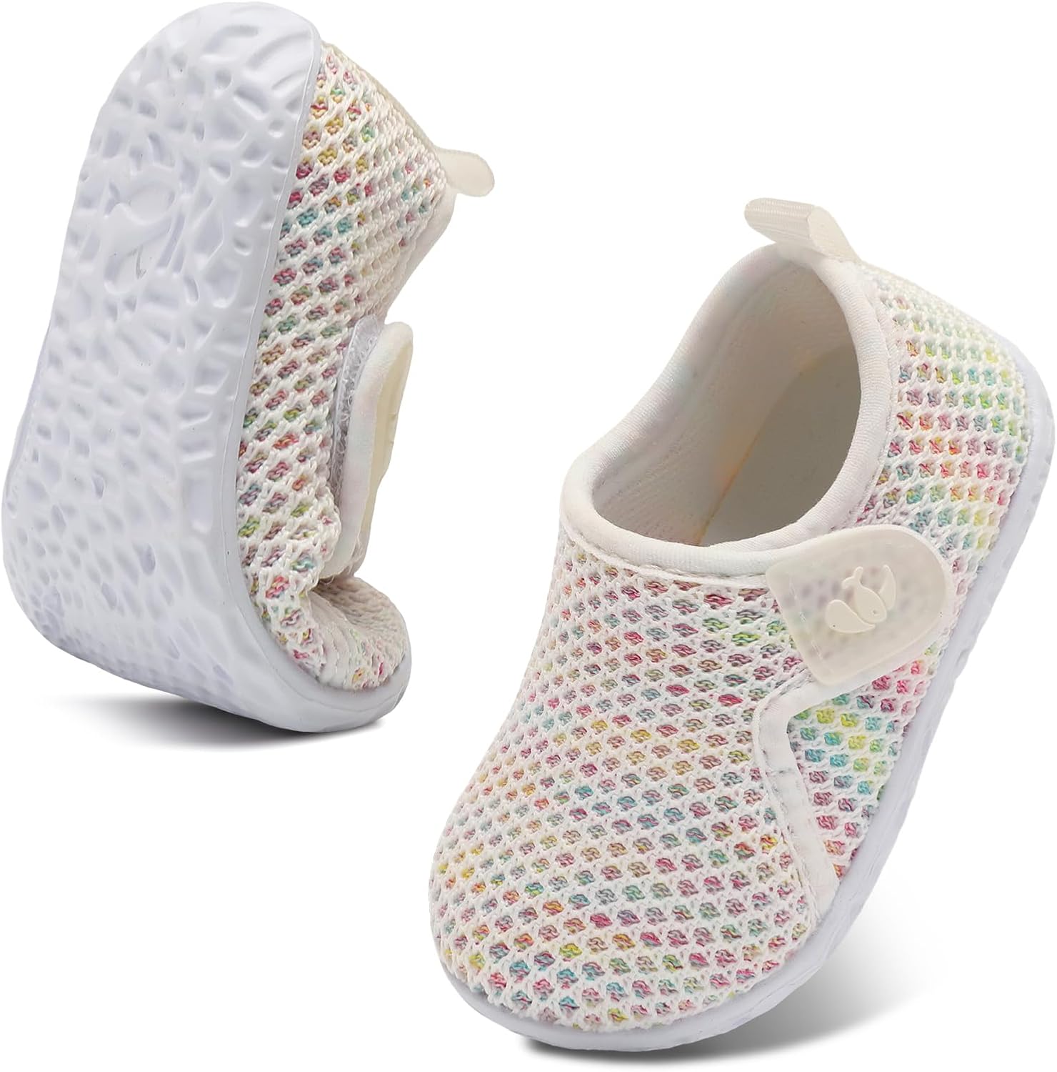 FEETCITY Baby Boys Girls First Walking Shoes Infant Sneakers Crib Shoes Breathable Lightweight Slip