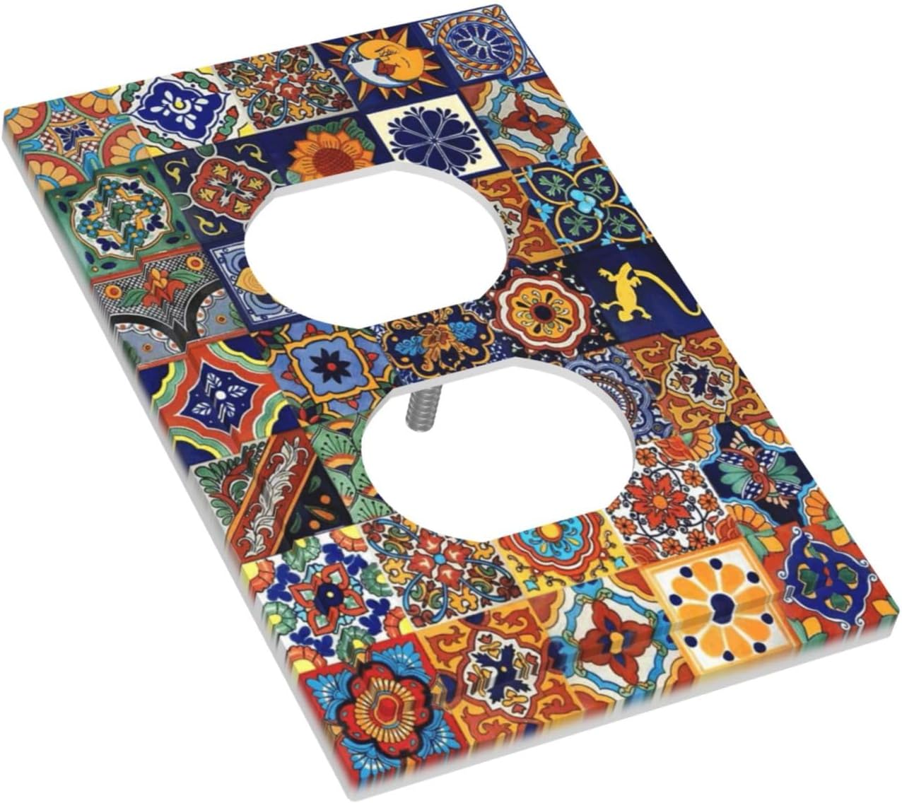 Talavera Mexican Tiles Traditional Color Decoration Print Outlet Covers 1 Gang Duplex Light Switch