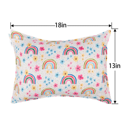 ALVABABY Toddler Pillowcases Stretchy Soft Kids Pillow Cover 2 Pack Fit 13"x 18" or 12"x18"