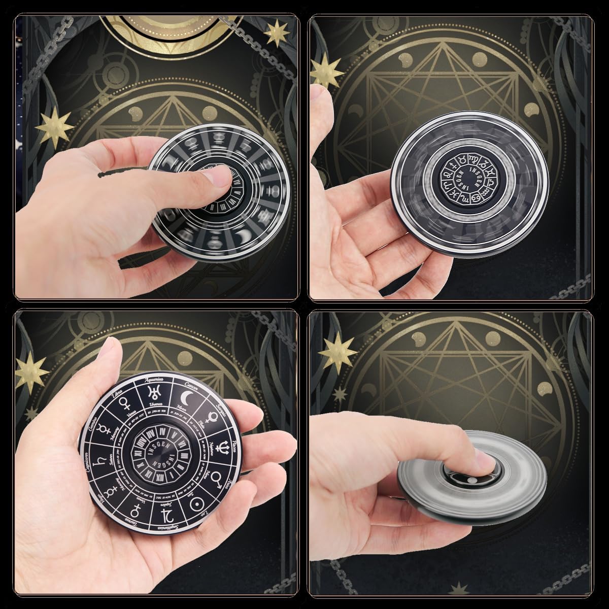 Fidget Toys Fidget Spinners for Adults, Metal Spinning Spinner Top Toy, Anxiety Toys Stress Relief