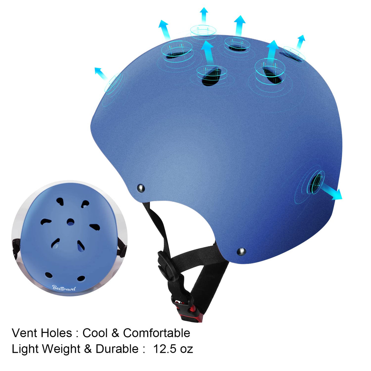 Besttravel Kids Bike Helmet, Toddler Adjustable Toddler Bike Helmet Ages 3-8 Years Old Boys Girls