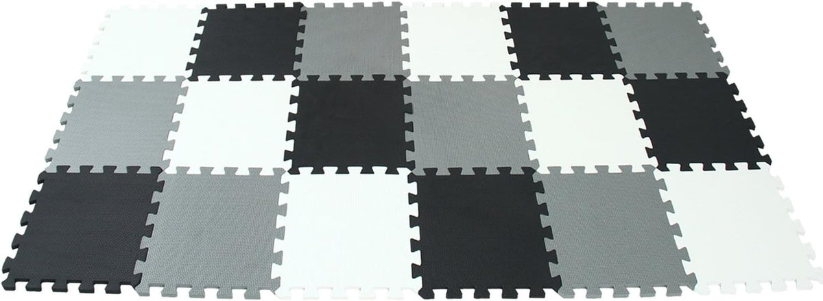 MQIAOHAM® 18 Pieces Puzzle Play Mats, Soft Baby Play Mat, Kids Interlocking Foam Floor Tiles