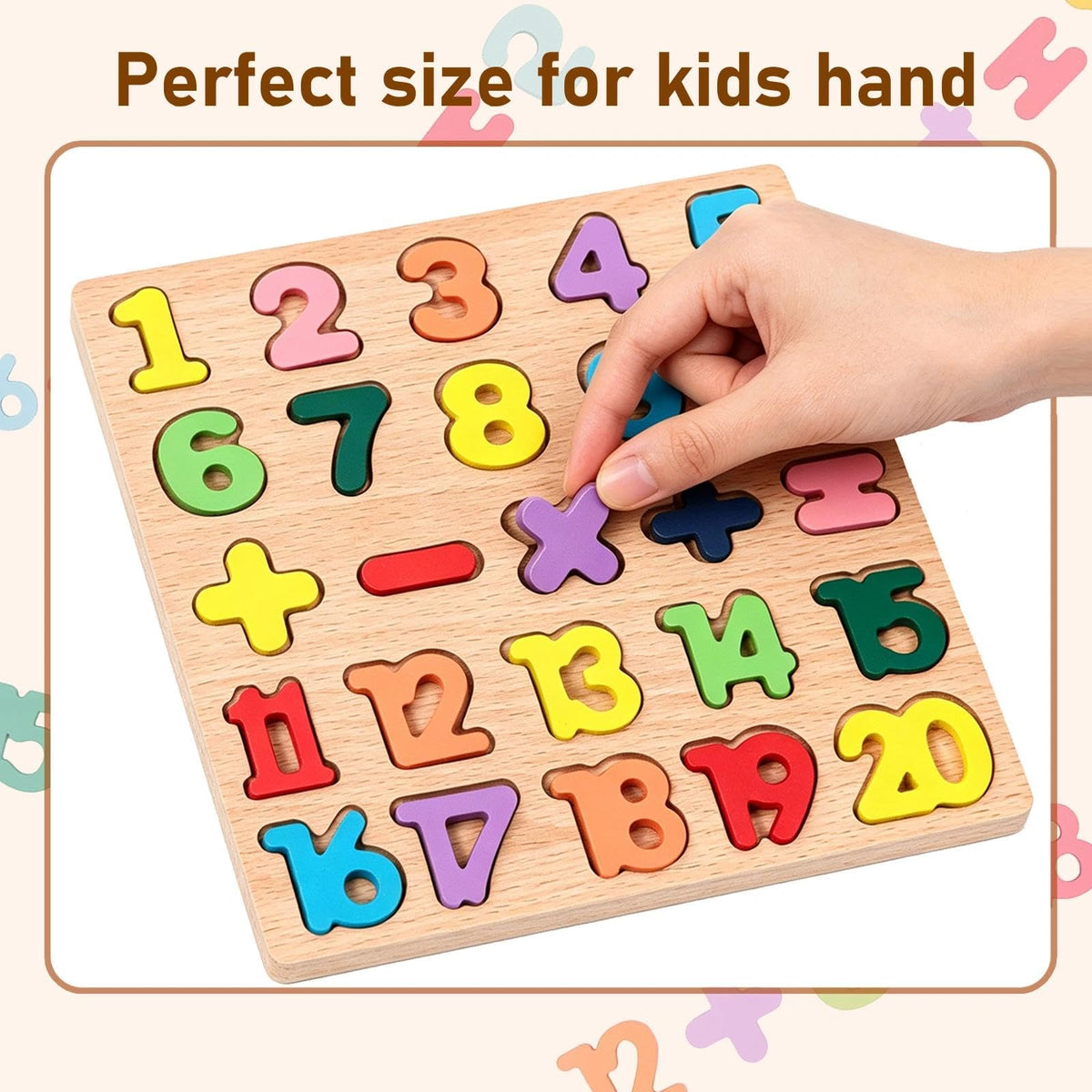 Wooden Puzzles for Toddlers 3-5, Boys & Girls, Montessori Toddler