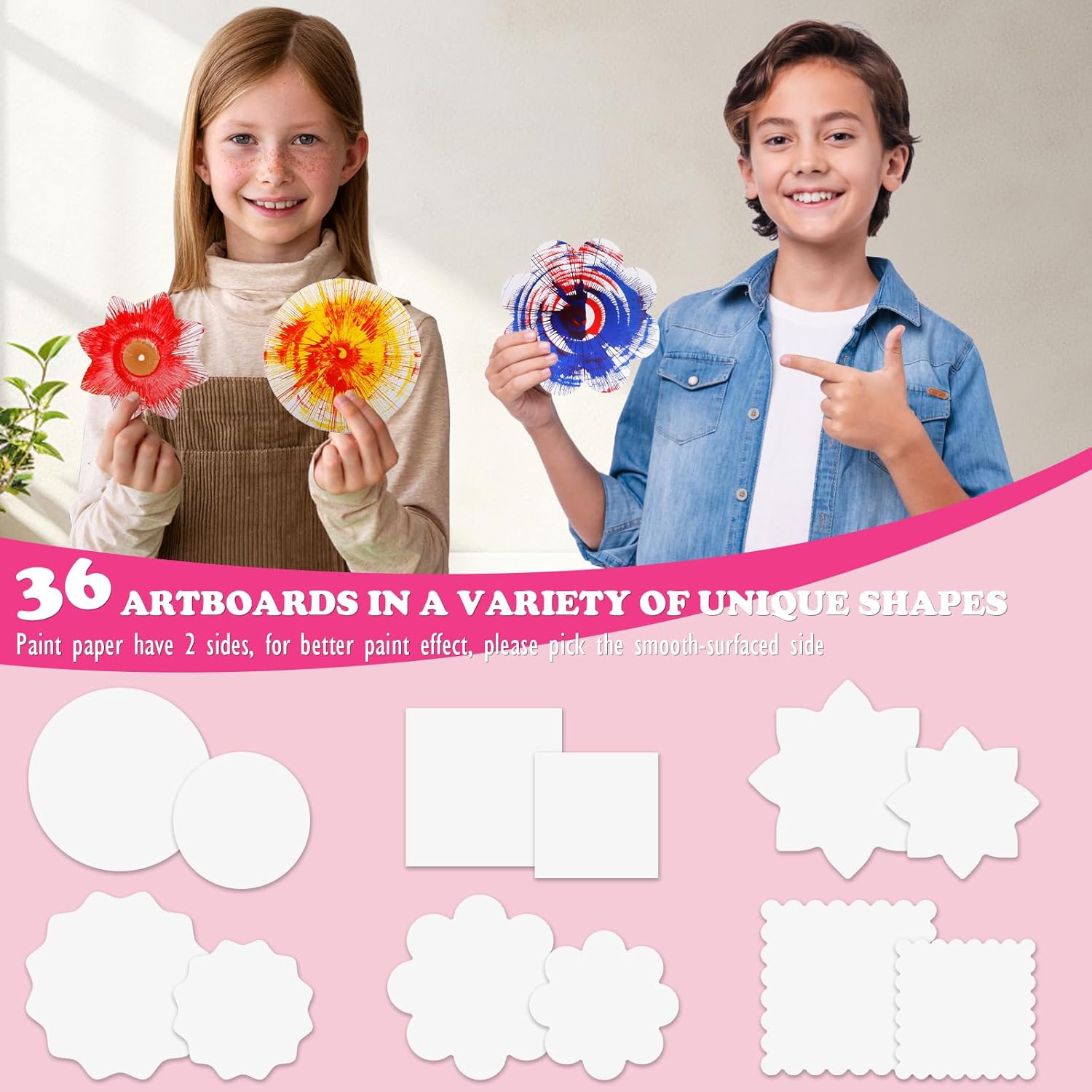 Arts and Crafts for Kids Ages 4-8,Paint Spin Art Machine Kit,Art Craft Set for 6-9 Year Old,Cool