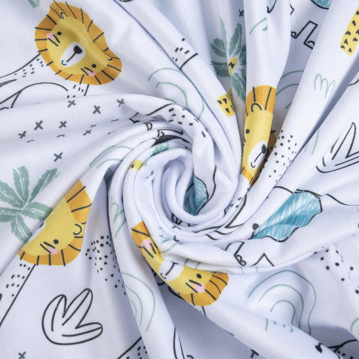 Baby Blanket for Boys Girls Soft Minky with Double Layer Dotted Backing, Cartoon Printed 30 x 40