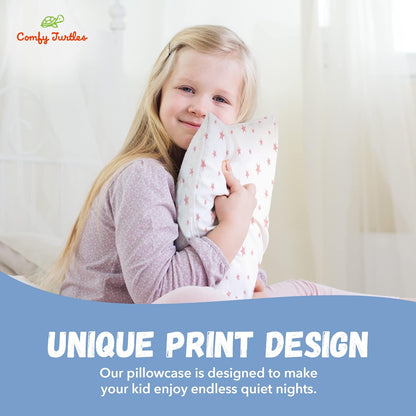 13x18 Toddler Pillowcase Cotton - Toddler Pillowcase Star, White Travel Pillow Case Cover, Toddler