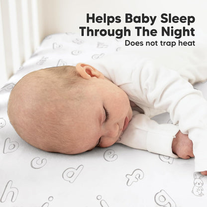 KeaBabies 2-Pack Organic Crib Sheets for Boys, Girls - 52x28 Fitted Crib Mattress Sheet Neutral