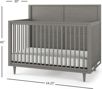 Child Craft Surrey Hill 4-in-1 Convertible Crib, Baby Crib Converts to Day Bed, Toddler Bed and