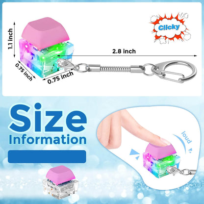 Keyboard Fidget Toys, Keyboard Fidget Keychain Keyboard Decompression Toys Keyboard Fidget Toy
