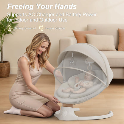 Baby Swings for Infants, FasonBaby Electric Baby Swing with Bluetooth Music