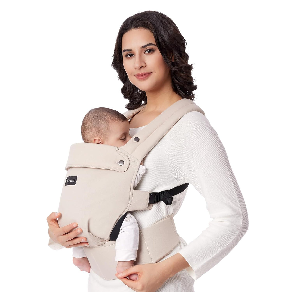 Momcozy Baby Carrier - Ergonomic, Cozy and Lightweight Carrier for 7-44lbs, Effortless to Put On
