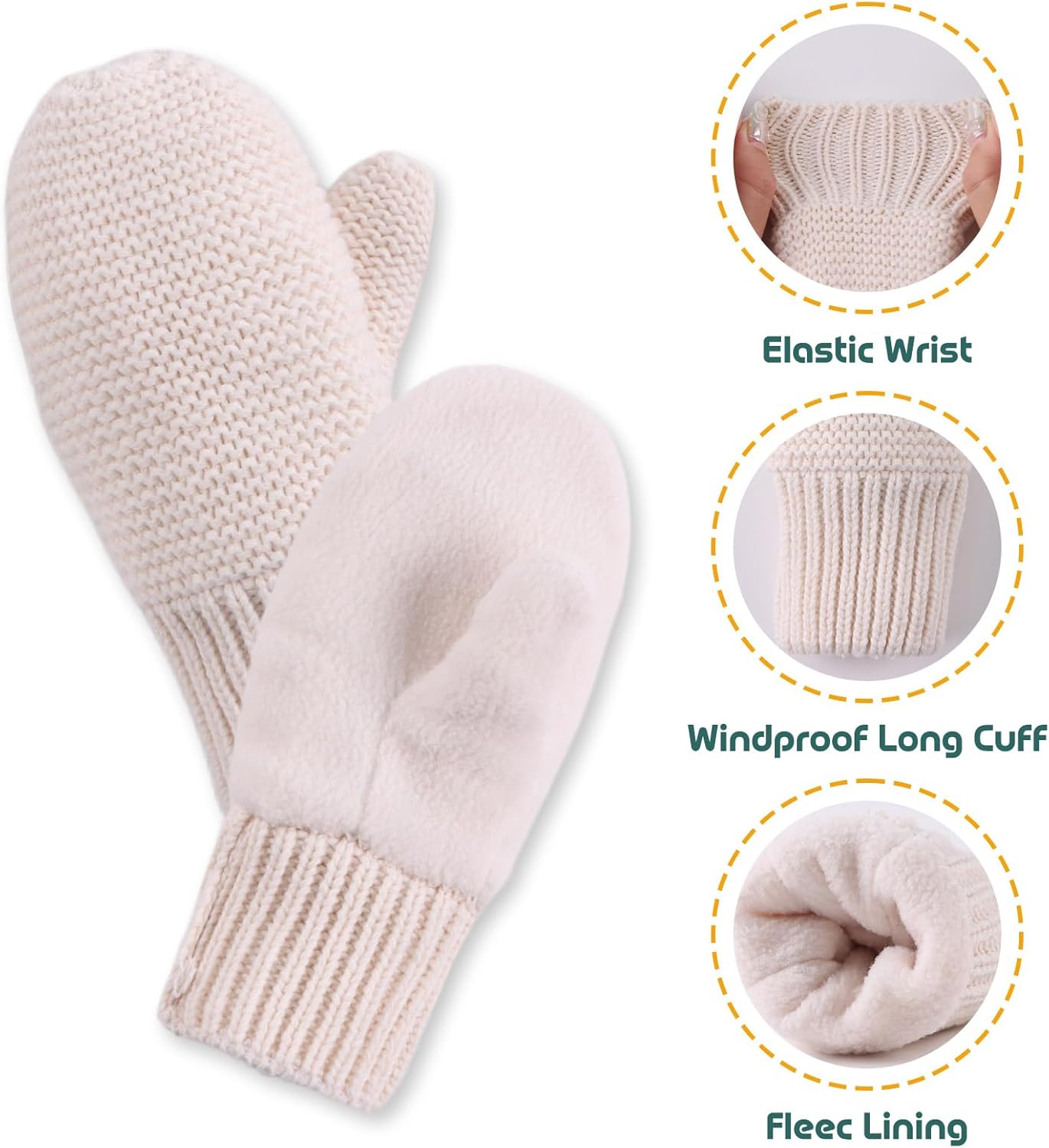 Basic Winter Baby Beanie Gloves Boys Girls Knitted Hat Pompom Kids Earflap Hats Warm Infant Toddler