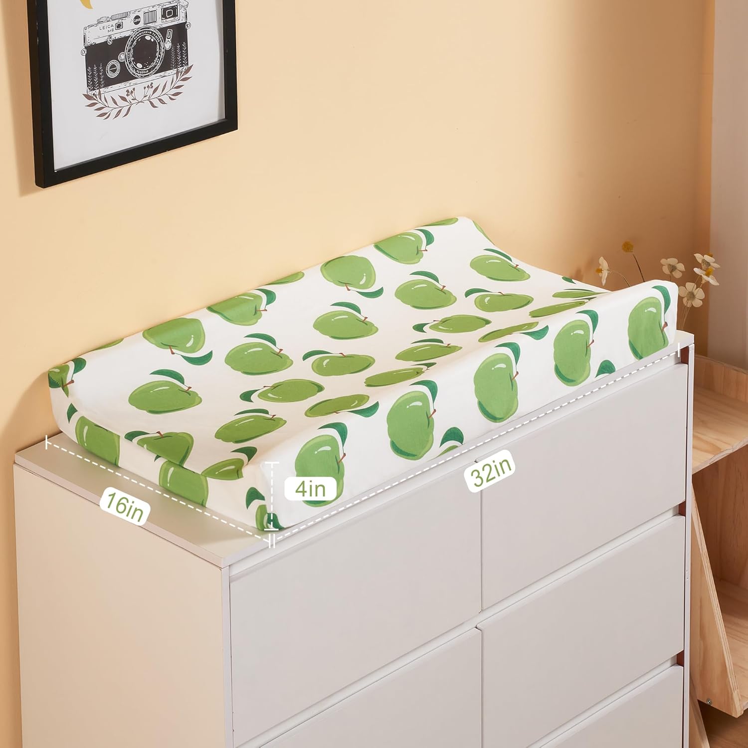 TILLYOU Baby Changing Pad Cover, Changing Table Cover for Girls Boys, Ultra Soft Breathable, 2 Pack