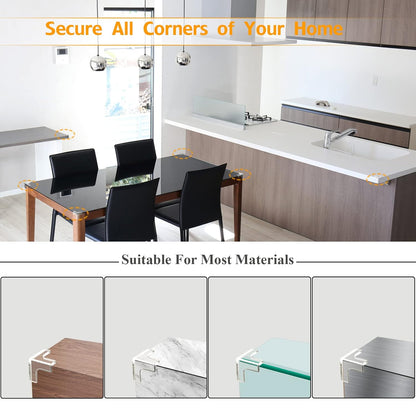 16 Pack Table Corner Protectors Clear Corner Guards Corner Bumpers Covers, Furniture & Sharp Corner