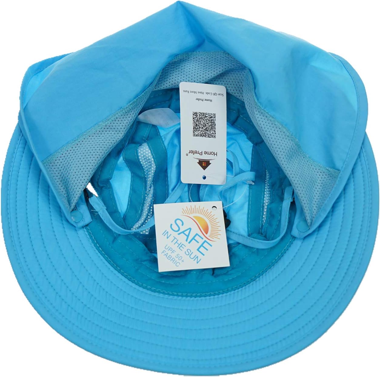 Home Prefer UPF 50+ Boys Sun Hat with Neck Flap Wide Brim Summer Beach Bucket Hat for Boys Girls