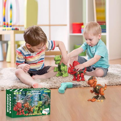 Laradola Dinosaur Toys for 4 5 6 7 8 Year Old Boys, Take Apart Dinosaur Toys for Kids 3-5 5-7 STEM