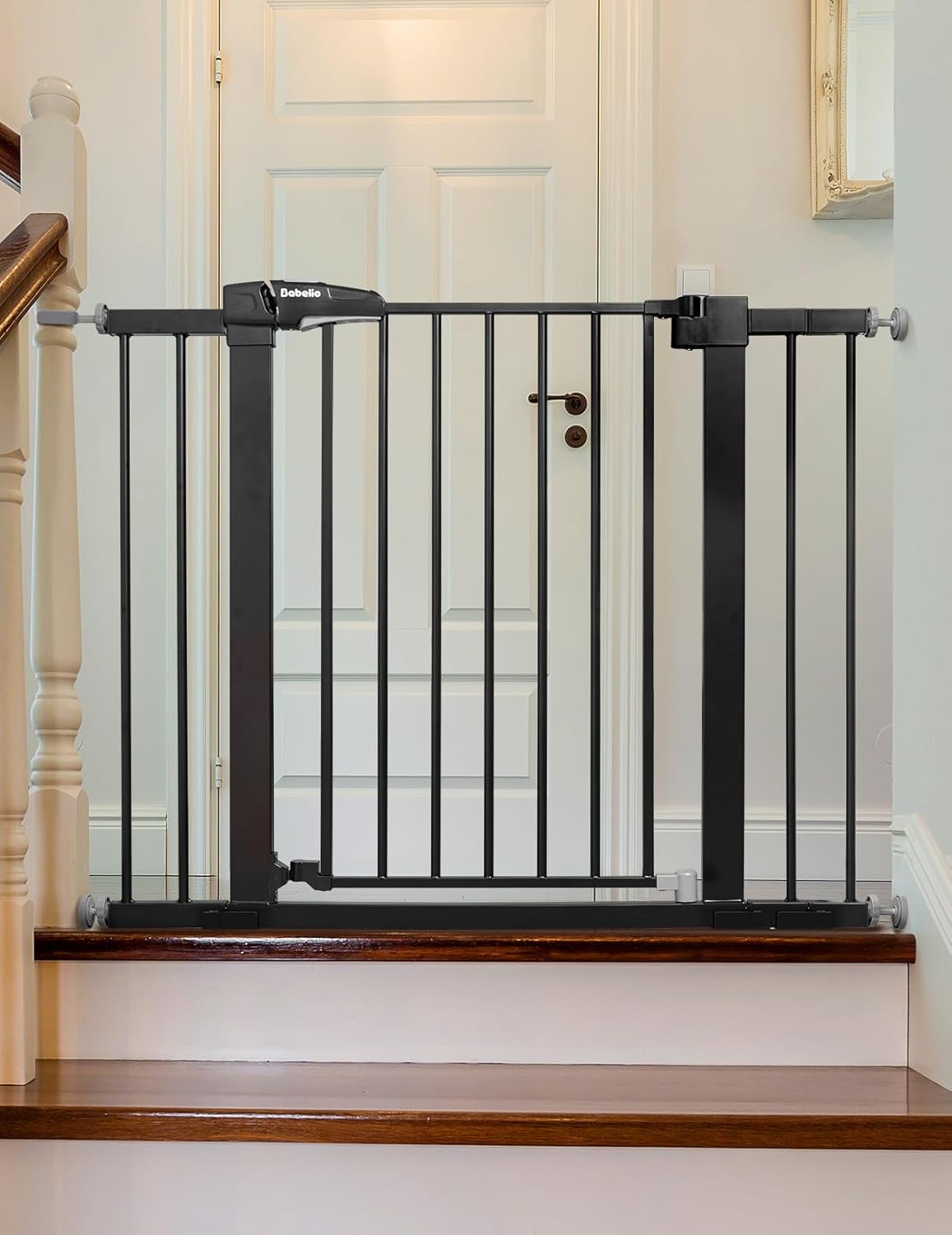 Babelio Baby Gate, 29-43" Auto-Close Easy Install Pet Gate, Extra Wide Walk Thru Child Safety Gate