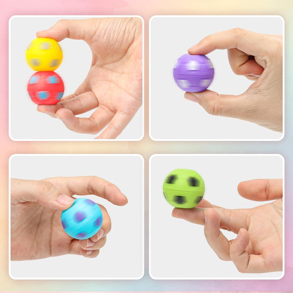 AZEN 96 Pcs Soccer Party Favors for Kids 4-8 8-12, Mini Fidget Spinners Soccer Ball Toys, Goodie