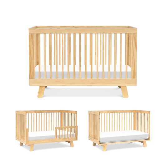babyletto Hudson 3-in-1 Convertible Baby Crib with Toddler Bed & Daybed Conversion - Easy to