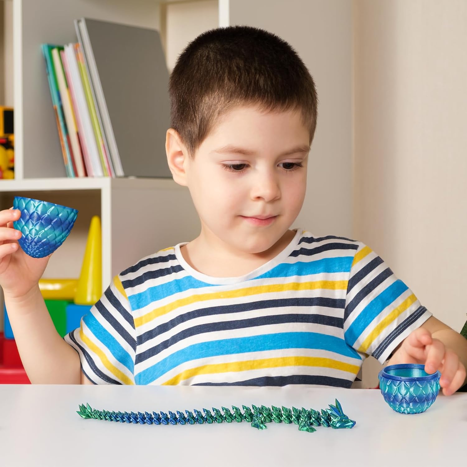 Small Dragon Eggs with Dragon Inside, 3D Printed Surprise Funny Gifts for Kids, Articulated Dragon