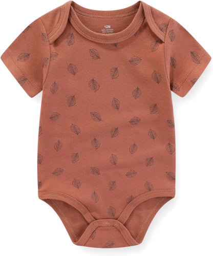 Baby Bodysuit Short Sleeve one-Piece Newborn Baby Clothes for Baby Boy and Girls