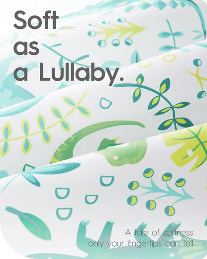 Dinosaur Pack N Play Sheets Fitted, Ultra Soft Mini Crib Sheets for Boy, Premium Jersey Knit Pack